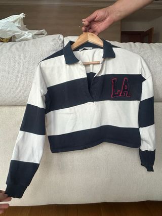 Sudadera LA Pull&Bear Rayas Talla S