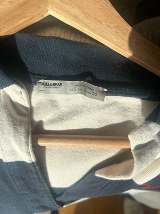 Sudadera LA Pull&Bear Rayas Talla S