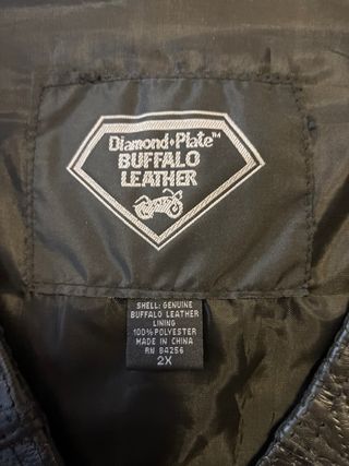 Chaleco motero piel Bufalo