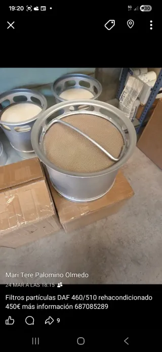 Filtro partículas DAF 460/510 rehacondicionado