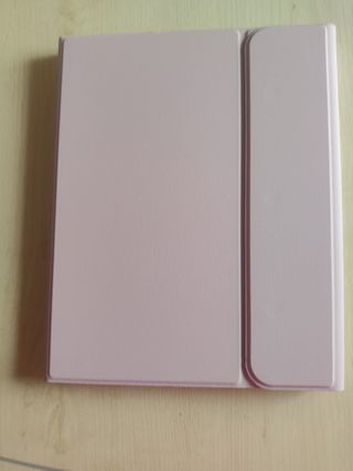 Funda Teclado Bluetooth Rosa + Ratón Inalámbrico