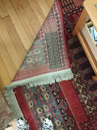 Alfombra de lana multicolor 1,72x2,37