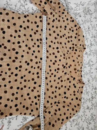 Blusa vintage hecha a mano lunares