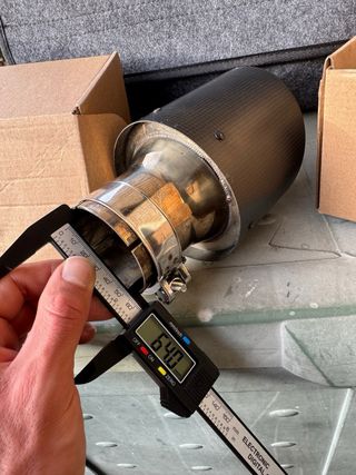Colas de escape Fibra de Carbono 116mm