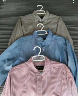 Camisas Massimo Dutti (Azul y Rosa)