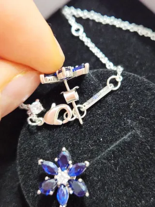 Conjunto Pandora Herbario Azul Brillante