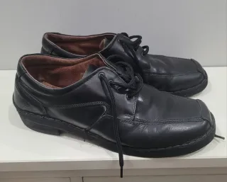 Zapatos de Piel Hombre Negros