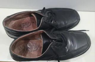 Zapatos de Piel Hombre Negros