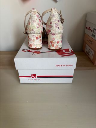 Zapatos Jose Saenz Primavera Beige/Rosa