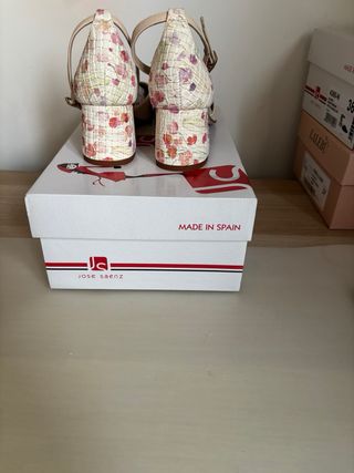 Zapatos Jose Saenz Primavera Beige/Rosa