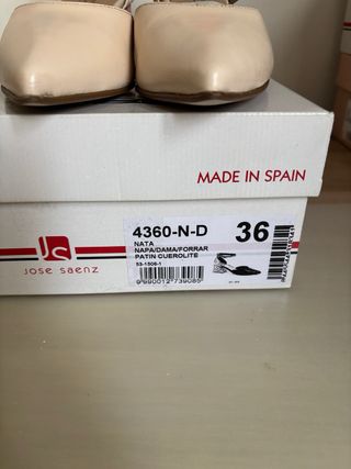 Zapatos Jose Saenz Primavera Beige/Rosa