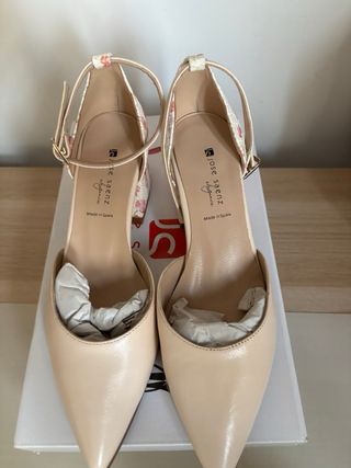 Zapatos Jose Saenz Primavera Beige/Rosa