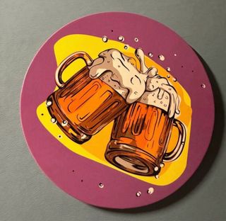 Set Sottobicchieri Birra Pop Art