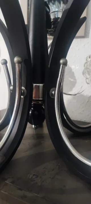 Lámpara de techo negra y cristal