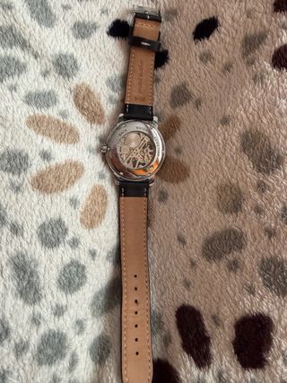 Reloj Forsining Automático Esqueleto Plata Negro