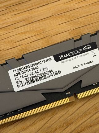 8GB RAM DDR4 3600MHz