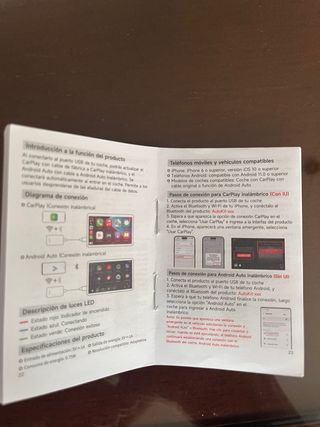 Adaptador USB Inalambrico 2air CarPlay