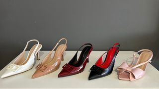 Tacones Slingback con hebilla