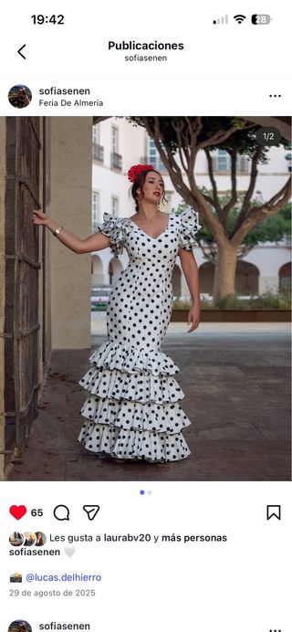 Vestido de flamenca lunares