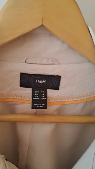 Gabardina H&M Beige Talla 44