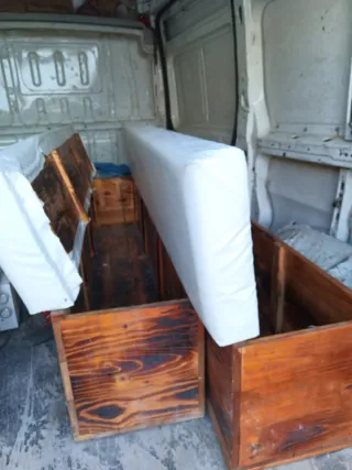 Bauli imbottiti con schienale 250 x44 210x40 al60