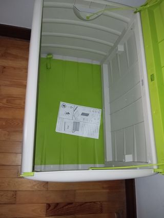 Baúl infantil de resina con diseño de animales