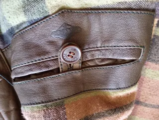 Chaqueta de cuero sintético hombre XXL