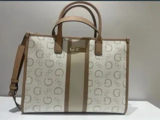 Bolso Guess Beige y Blanco original