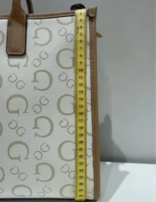 Bolso Guess Beige y Blanco original