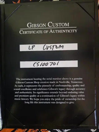Gibson Les Paul Custom Shop EB AW GH
