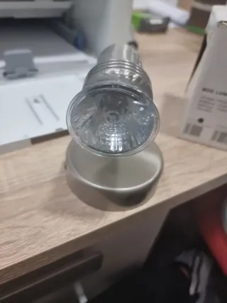 Aplique Faro Plata Metal y Cristal