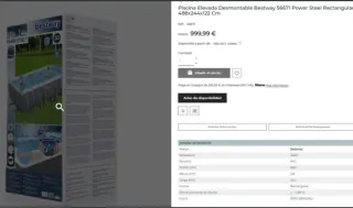 Piscina Desmontable Bestway Power Steel