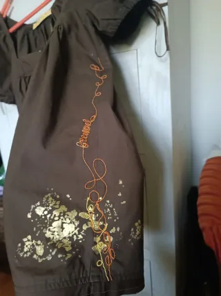 Blusa marrón Freesoul talla M 100% algodón