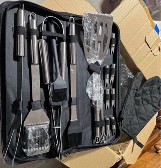 Set Utensilios Barbacoa Acero Inoxidable