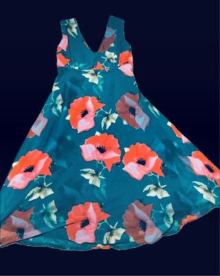 Vestido vintage corte A floral