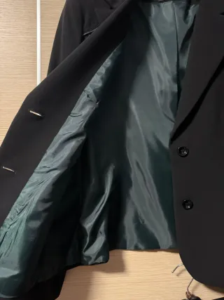 Tailleur Giacca e Gonna Nero/Teal