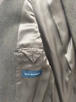 Blazer lana italiano espiga marrón