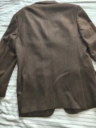 Blazer lana italiano espiga marrón