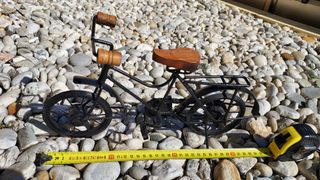 Bicicleta decorativa metal imitação intemporal