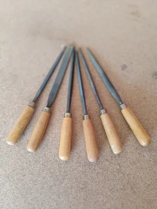 Lote de formones y limas de carpintero PALMERA