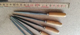 Lote de formones y limas de carpintero PALMERA