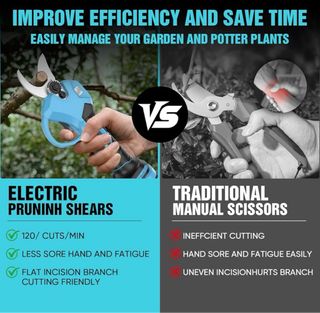 Tijeras Podar Eléctricas 21V, tijeras para  cortar