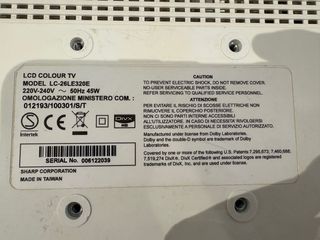 TV Sharp LC-26LE320E 26”