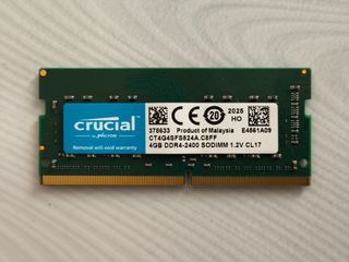 RAM Crucial 8GB (2x4GB) DDR4 2400MHz SODIMM