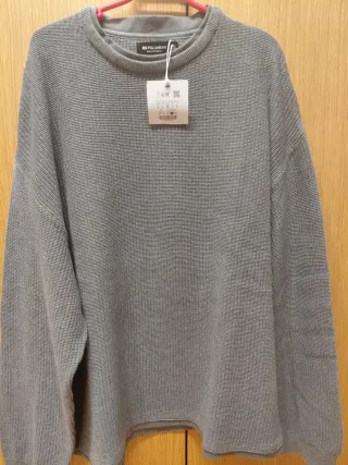 Jersey Pull&Bear Gris Talla L