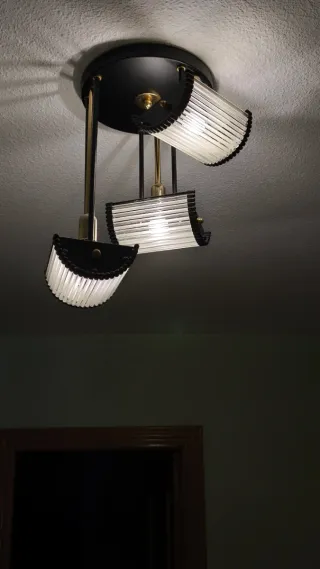 Mueble recibidor + espejo + lámpara