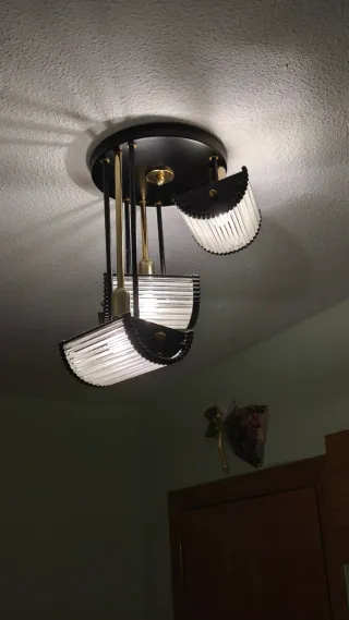 Mueble recibidor + espejo + lámpara