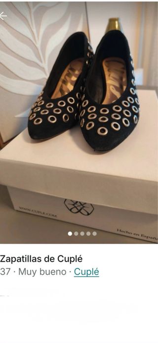 Zapatillas Cuplé negras con ojales