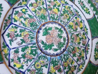 2 PLATOS 1950 PORCELANA FINA