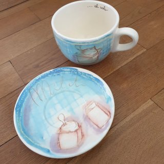 Coppia Tazze Colazione Thun Ceramica